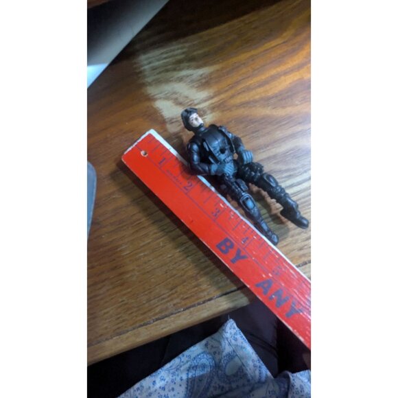 Chap Mei Tactical Action Figure Black Outfit Goggles 4"" Vintage - Picture 7 of 7